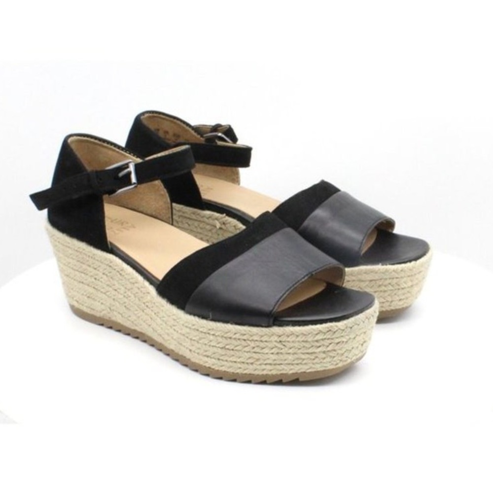 Naturalizer Opal Black Espadrilles Sandals‎ Women's, Size 6M